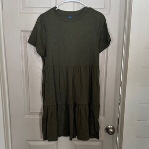 Women’sOlive Green Tiered Dress
